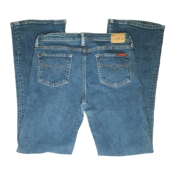Roxy Jeans Boot Cut Sz 13 Medium-Wash Skate Grunge Classic Blue Denim - Picture 2 of 4
